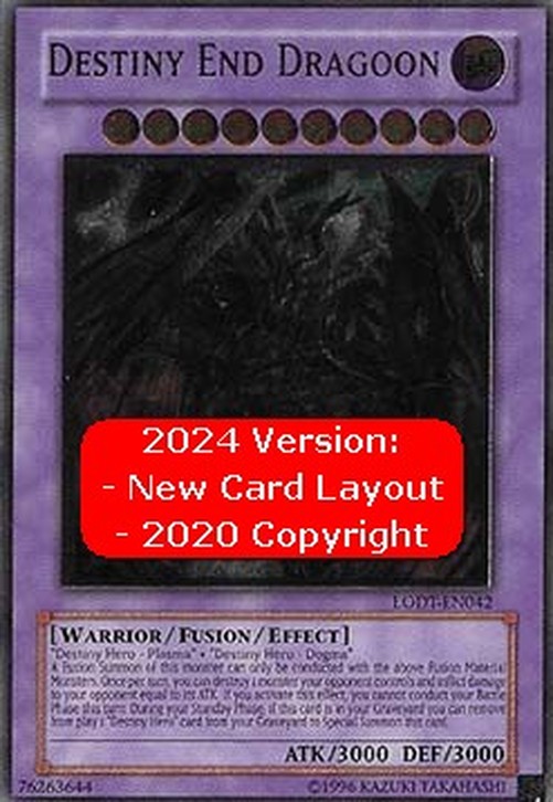 Yu-Gi-Oh! LODT Destiny End Dragoon (V.4 - Ultimate Rare)