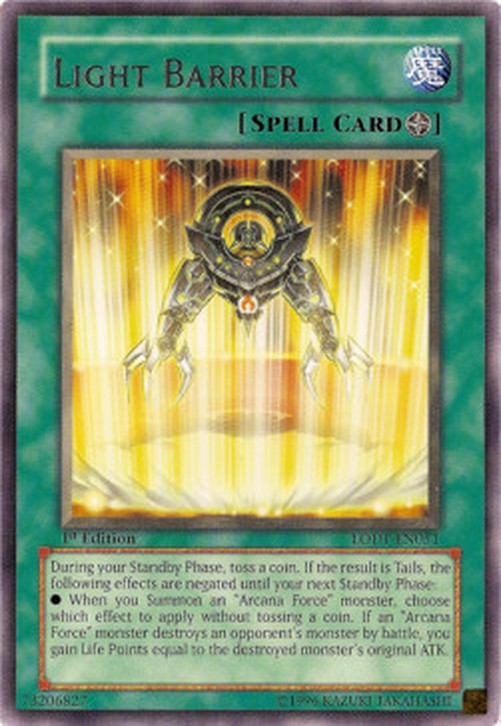 Yu-Gi-Oh! LODT Light Barrier (V.1 - Rare)