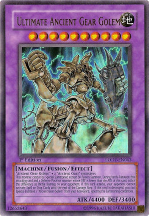 Yu-Gi-Oh! LODT Ultimate Ancient Gear Golem (V.1 - Ultra Rare)