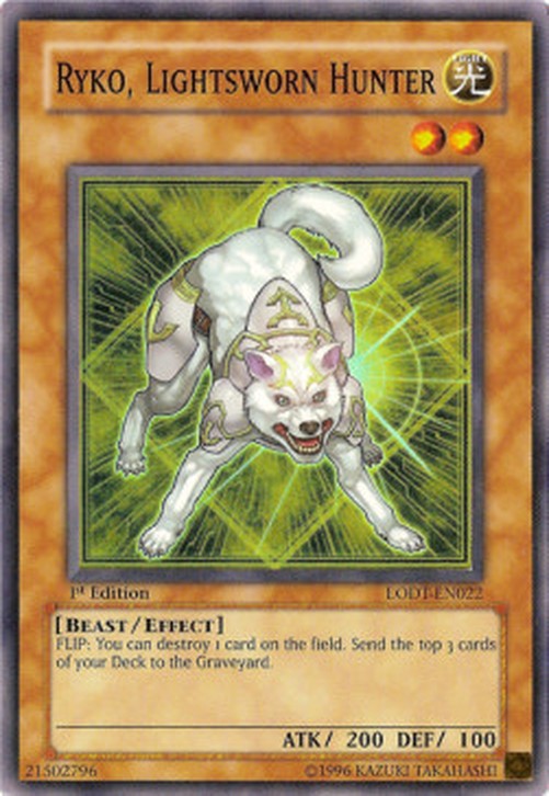 Yu-Gi-Oh! LODT Ryko, Lightsworn Hunter (V.1 - Super Rare)