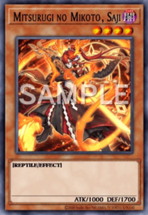 Yu-Gi-Oh! L26D Mitsurugi no Mikoto, Saji (V.3 - Starlight Rare)