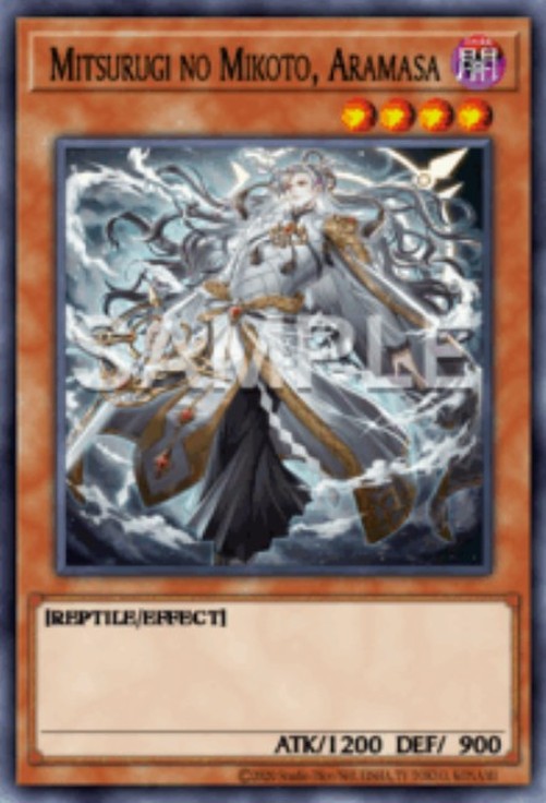 Yu-Gi-Oh! L26D Mitsurugi no Mikoto, Aramasa (V.3 - Starlight Rare)
