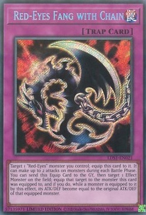 Yu-Gi-Oh! LDS1 Red-Eyes Fang with Chain