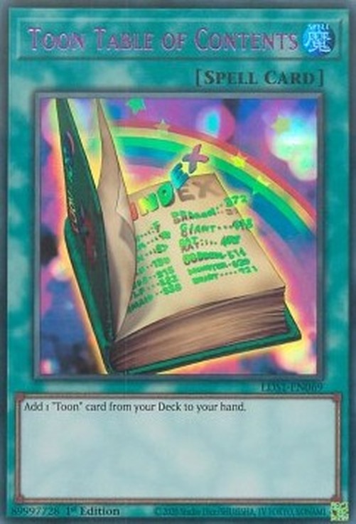 Yu-Gi-Oh! LDS1 Toon Table of Contents (V.3 - Ultra Rare)