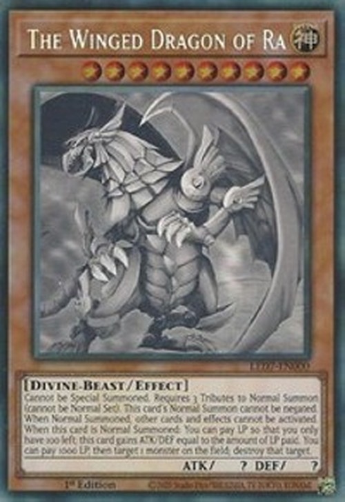 Yu-Gi-Oh! LED7 The Winged Dragon of Ra (V.2 - Ghost Rare)