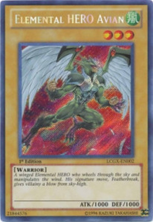 Yu-Gi-Oh! LCGX Elemental HERO Avian (V.2 - Secret Rare)