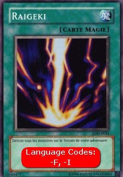 Yu-Gi-Oh! LDD Raigeki (V.1 - Super Rare)