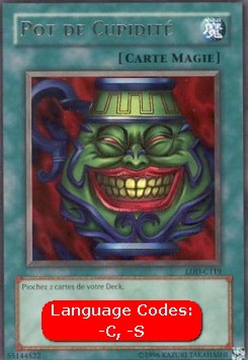 Yu-Gi-Oh! LDD Pot of Greed (V.2 - Rare)