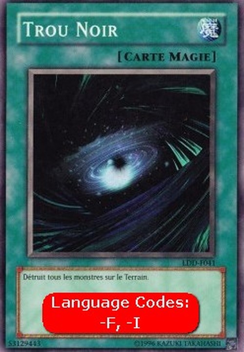 Yu-Gi-Oh! LDD Dark Hole (V.1 - Super Rare)