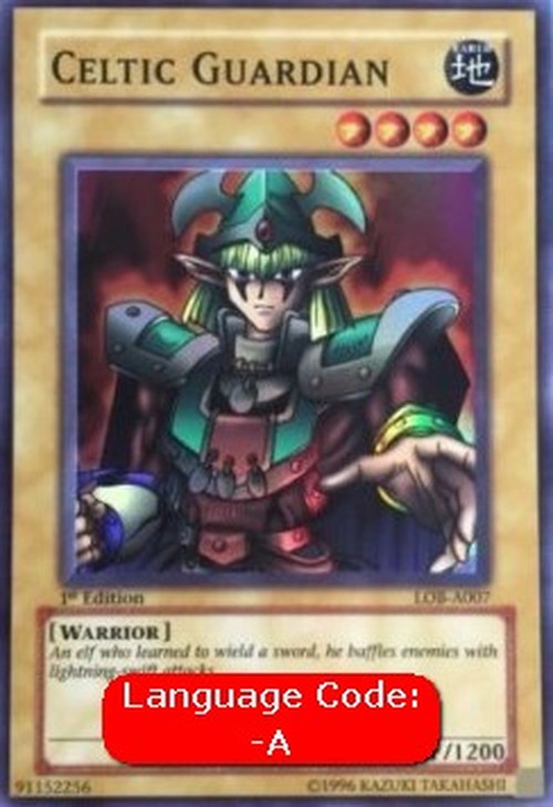Yu-Gi-Oh! LOB Celtic Guardian (V.3 - Super Rare)