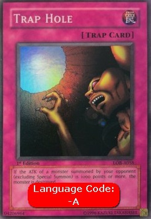 Yu-Gi-Oh! LOB Trap Hole (V.3 - Super Rare)
