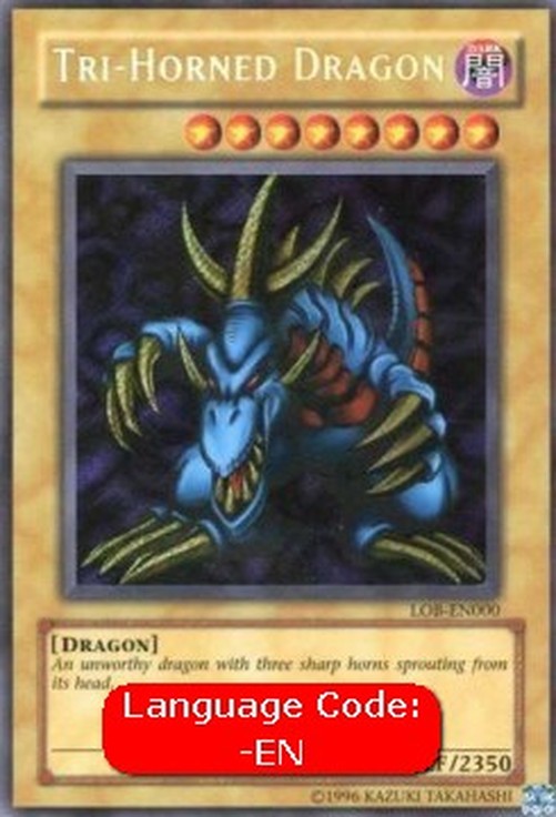 Yu-Gi-Oh! LOB Tri-Horned Dragon (V.4 - Secret Rare)