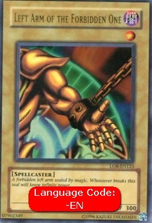 Yu-Gi-Oh! LOB Left Arm of the Forbidden One (V.4 - Ultra Rare)