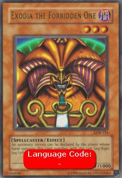 Yu-Gi-Oh! LOB Exodia the Forbidden One (V.2 - Ultra Rare)