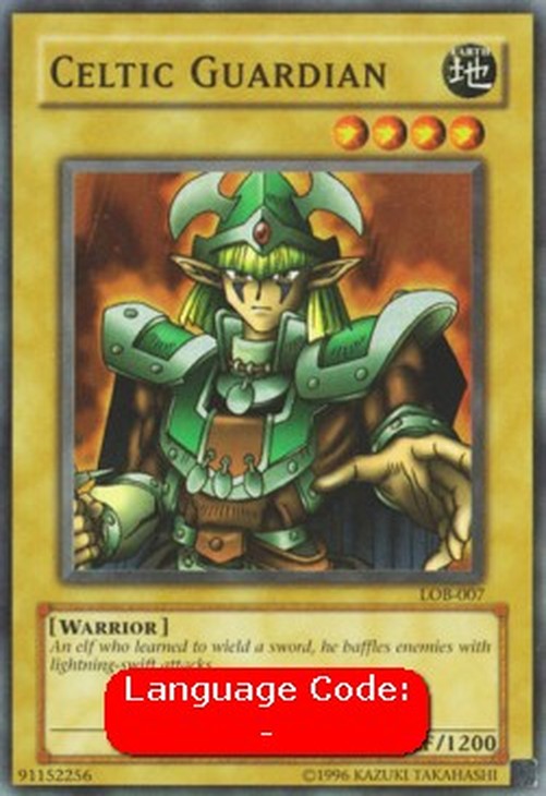 Yu-Gi-Oh! LOB Celtic Guardian (V.2 - Super Rare)