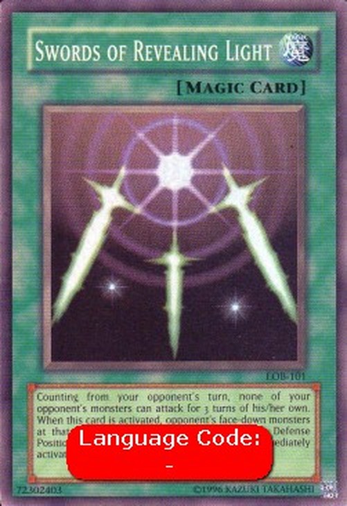 Yu-Gi-Oh! LOB Swords of Revealing Light (V.2 - Super Rare)