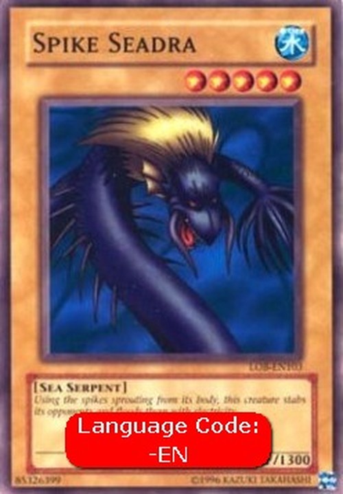 Yu-Gi-Oh! LOB Spike Seadra (V.4 - Common)