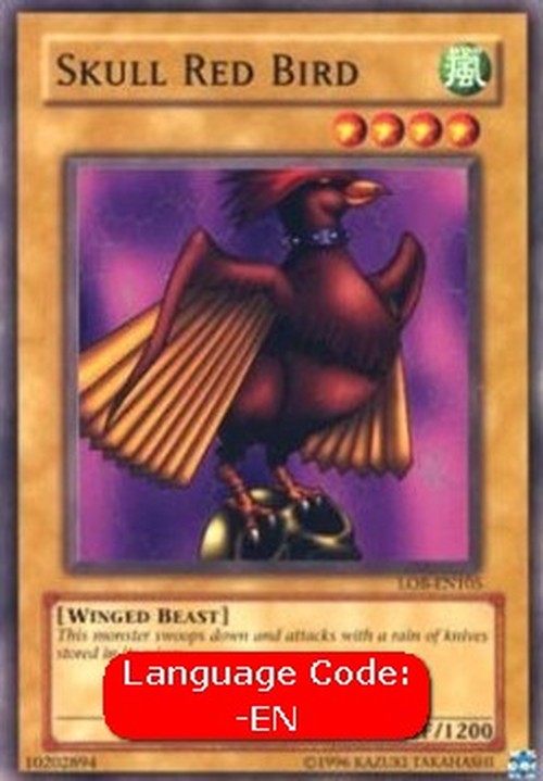 Yu-Gi-Oh! LOB Skull Red Bird (V.4 - Common)