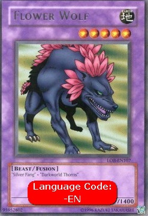 Yu-Gi-Oh! LOB Flower Wolf (V.4 - Rare)