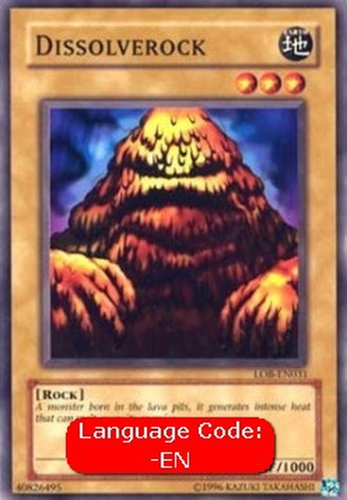 Yu-Gi-Oh! LOB Dissolverock (V.4 - Common)