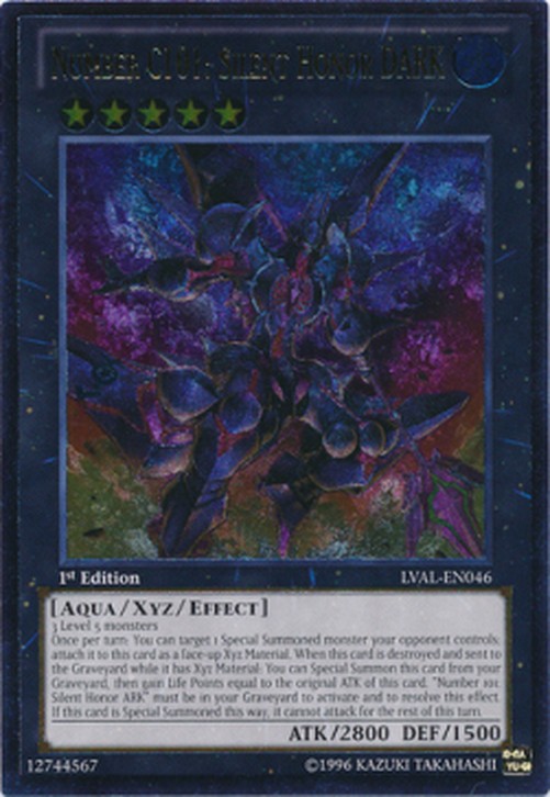 Yu-Gi-Oh! LVAL Number C101: Silent Honor DARK (V.2 - Ultimate Rare)