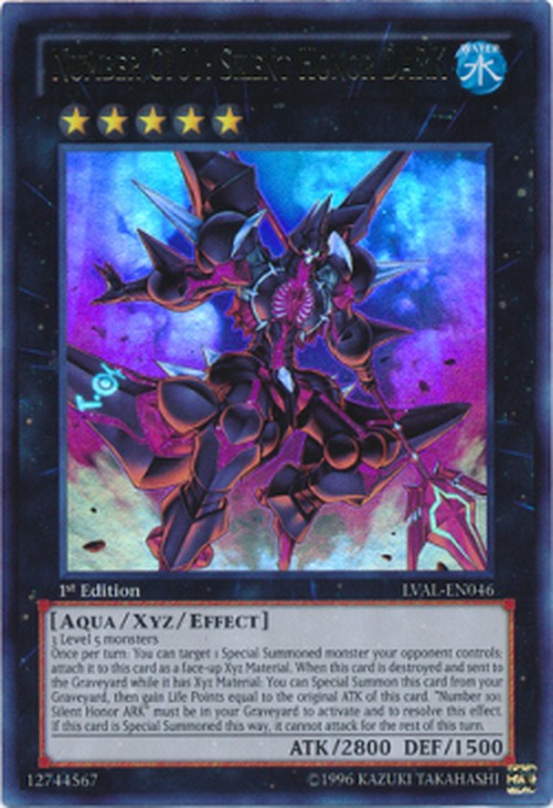 Yu-Gi-Oh! LVAL Number C101: Silent Honor DARK (V.1 - Ultra Rare)
