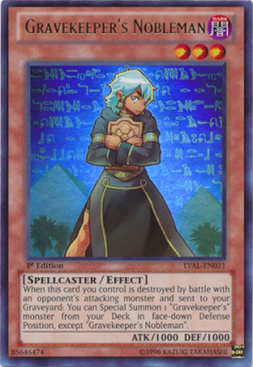 Yu-Gi-Oh! LVAL Gravekeeper's Nobleman