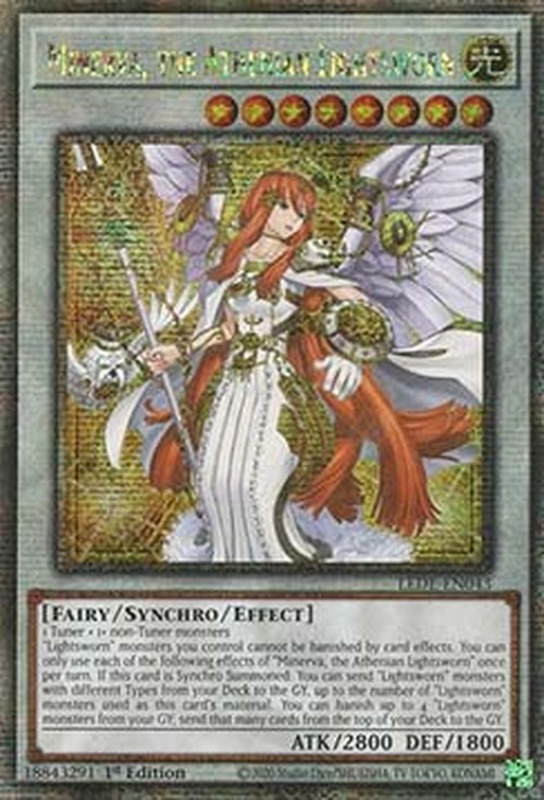 Yu-Gi-Oh! LEDE Minerva, the Athenian Lightsworn (V.2 - Quarter Century Secr