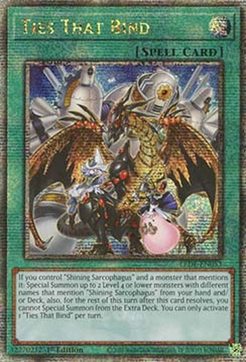 Yu-Gi-Oh! LEDE Ties That Bind (V.2 - Quarter Century Secret Rare)