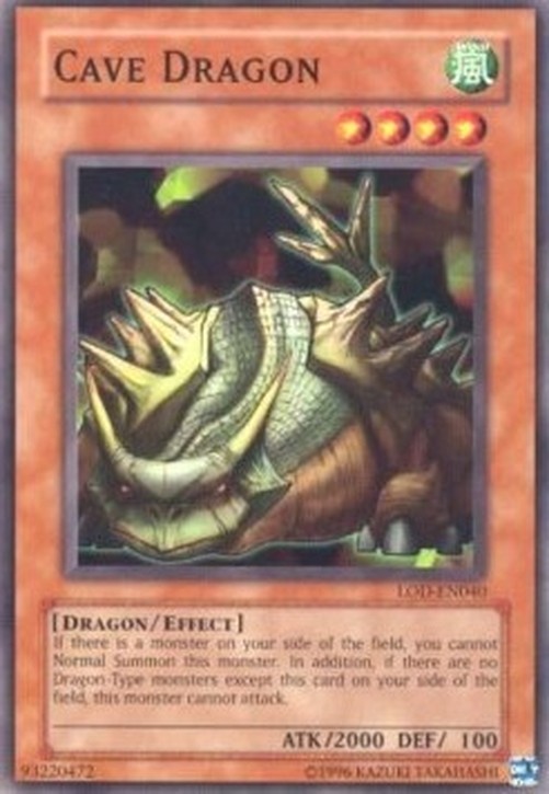 Yu-Gi-Oh! LOD Cave Dragon (V.2 - Common)