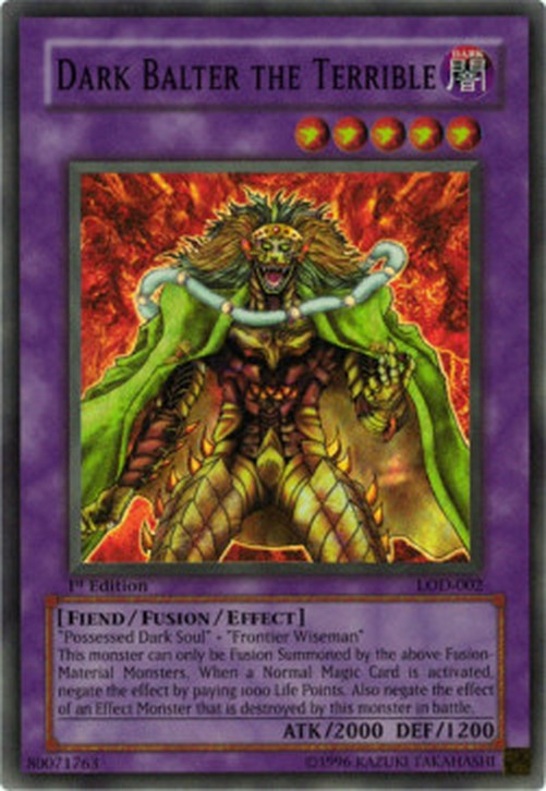 Yu-Gi-Oh! LOD Dark Balter the Terrible (V.1 - Super Rare)