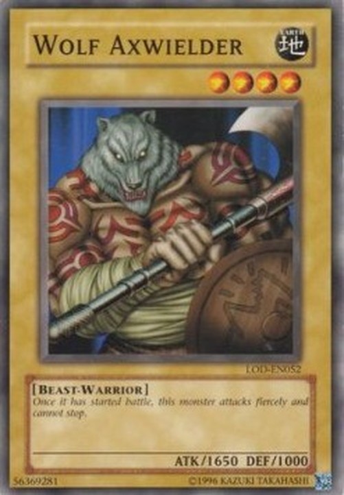 Yu-Gi-Oh! LOD Wolf Axwielder (V.2 - Common)