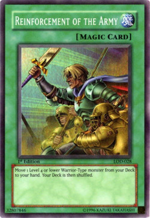 Yu-Gi-Oh! LOD Reinforcement of the Army (V.1 - Super Rare)