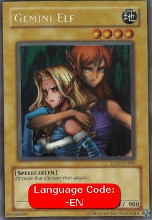 Yu-Gi-Oh! LON Gemini Elf (V.3 - Secret Rare)