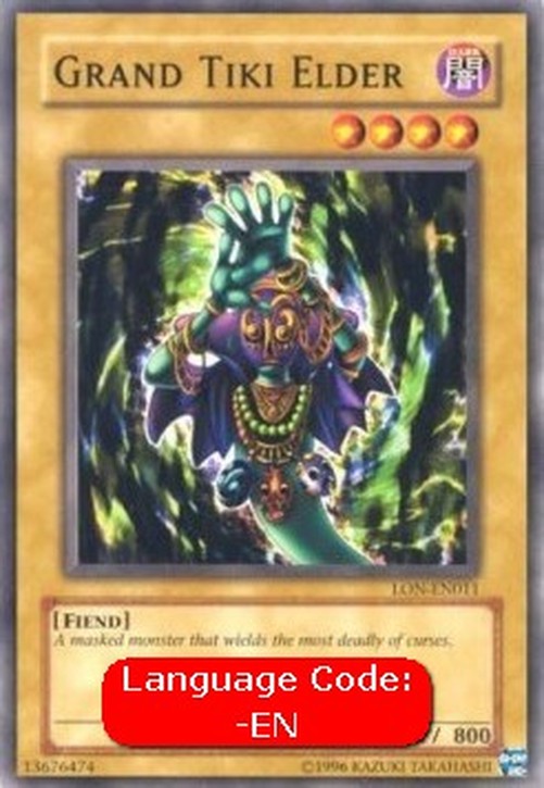 Yu-Gi-Oh! LON Grand Tiki Elder (V.3 - Common)