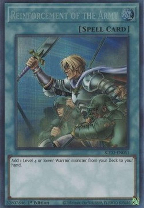 Yu-Gi-Oh! KICO Reinforcement of the Army (V.2 - Collectors Rare)