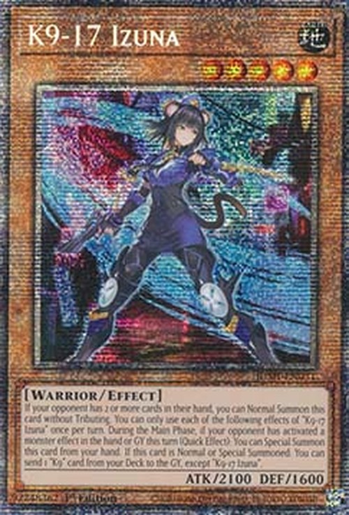 Yu-Gi-Oh! JUSH K9-17 Izuna (V.3 - Starlight Rare)