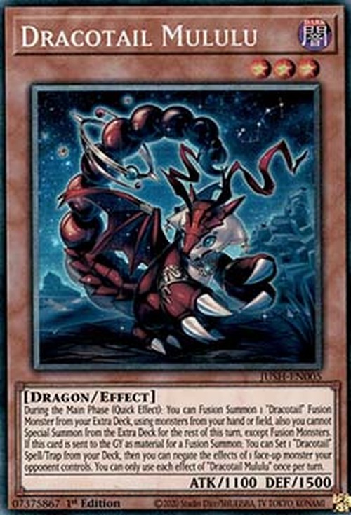 Yu-Gi-Oh! JUSH Dracotail Mululu (V.2 - Collectors Rare)