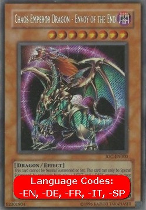 Yu-Gi-Oh! IOC Chaos Emperor Dragon - Envoy of the End (V.2 - Secret Rare)