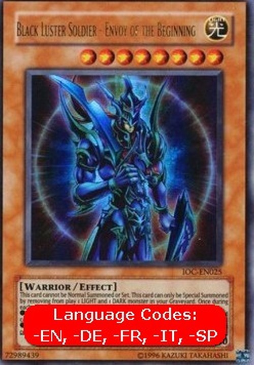 Yu-Gi-Oh! IOC Black Luster Soldier - Envoy of the Beginning (V.2 - Ultra Ra