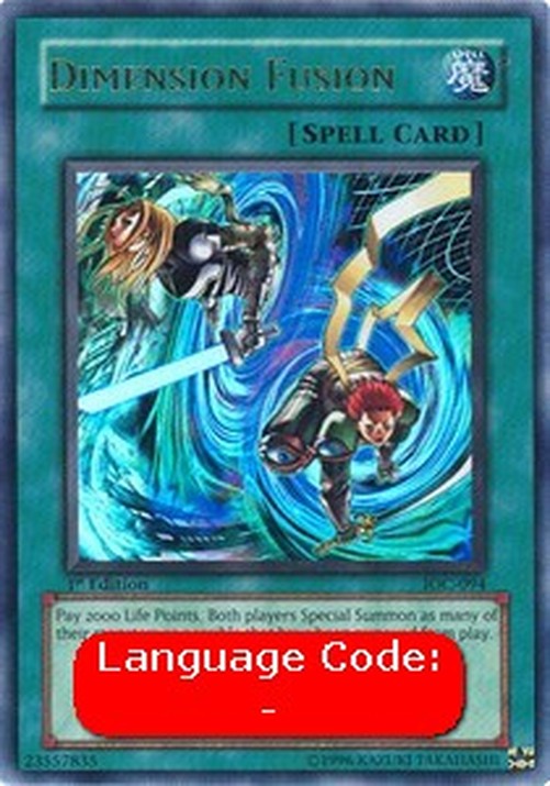 Yu-Gi-Oh! IOC Dimension Fusion (V.1 - Ultra Rare)