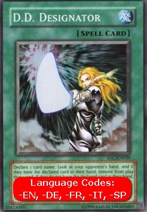 Yu-Gi-Oh! IOC D.D. Designator (V.2 - Super Rare)