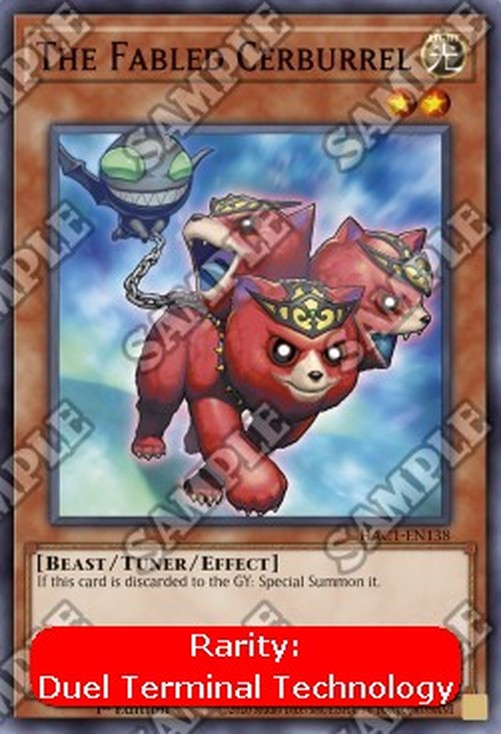 Yu-Gi-Oh! HAC1 The Fabled Cerburrel (V.2 - Parallel Rare)