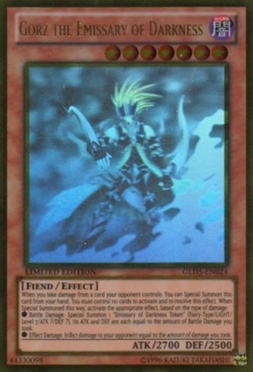 Yu-Gi-Oh! GLD5 Gorz the Emissary of Darkness