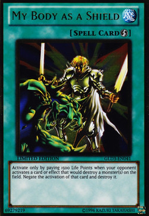 Yu-Gi-Oh! GLD3 My Body as a Shield