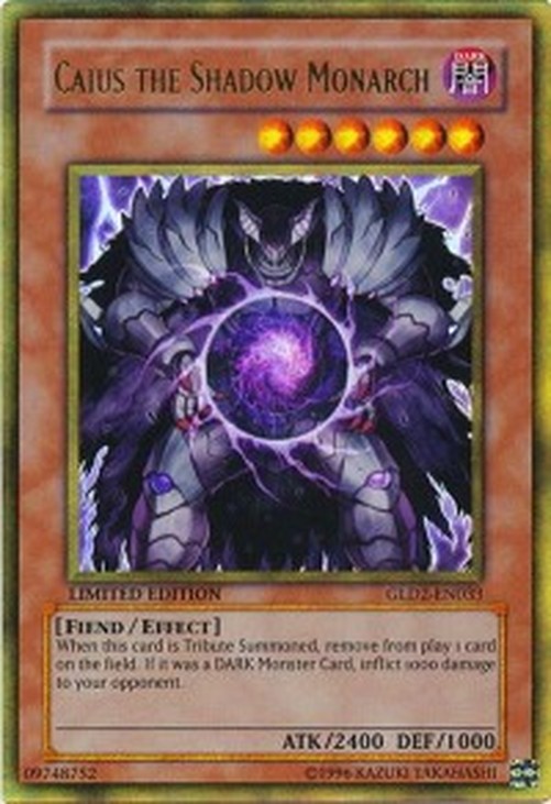 Yu-Gi-Oh! GLD2 Caius the Shadow Monarch