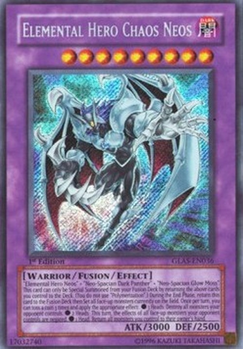 Yu-Gi-Oh! GLAS Elemental HERO Chaos Neos (V.1 - Secret Rare)