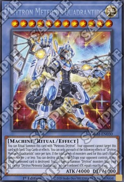 Yu-Gi-Oh! GEIM Drytron Meteonis Quadrantids (V.2 - Collectors Rare)