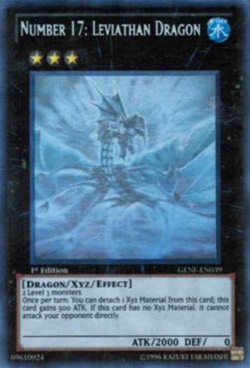 Yu-Gi-Oh! GENF Number 17: Leviathan Dragon (V.3 - Ghost Rare)