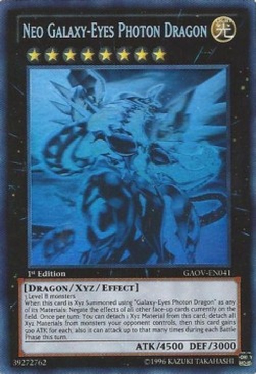 Yu-Gi-Oh! GAOV Neo Galaxy-Eyes Photon Dragon (V.3 - Ghost Rare)
